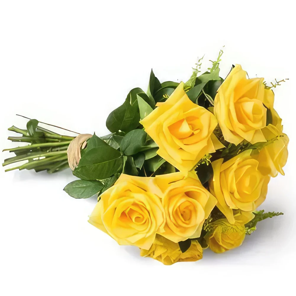 fleuriste fleurs de Fortaleza- Bouquet de 12 roses jaunes Bouquet/Arrangement floral