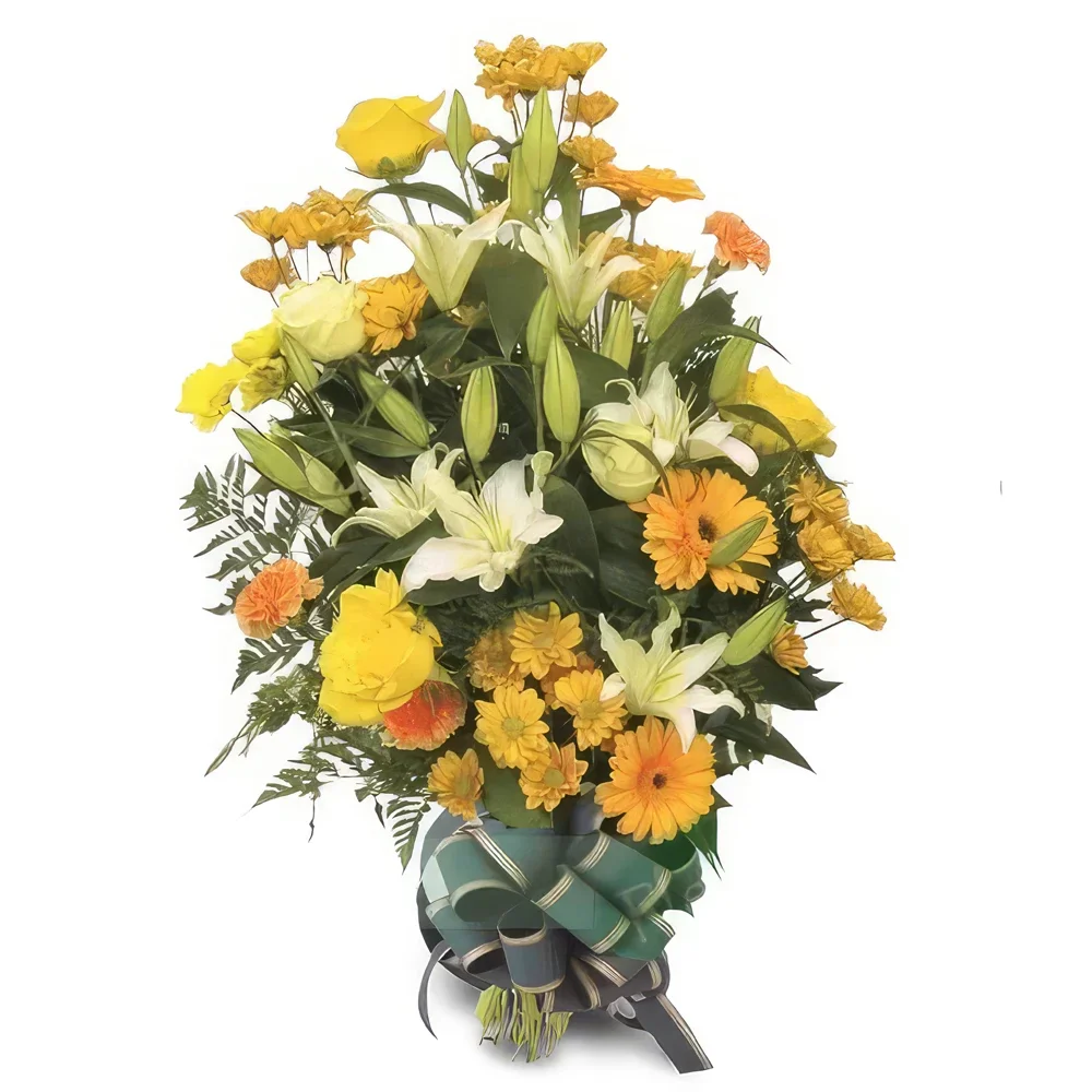 ดอกไม้ บายาโดลิด - บรรณาการความทรงจำสีทอง ช่อดอกไม้/การจัดวางดอกไม้