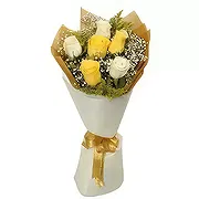 Ad Dilam Online blomsterbutikk - Sol og hvitt Bukett