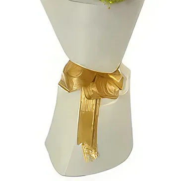 Ad Dilam blomster- Sol og hvitt Blomsterarrangementer bukett