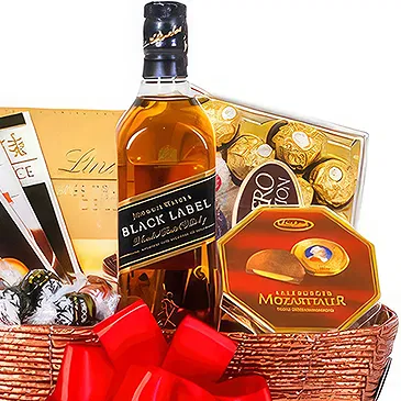 fleuriste fleurs de Bijela- Cadeau gourmand de chocolat et de vin Bouquet/Arrangement floral