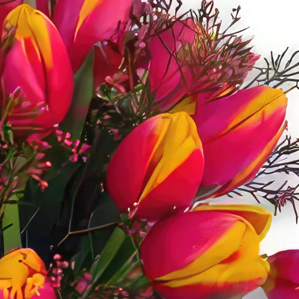 פארו פרחים- שמש זר פרחים/סידור פרחים