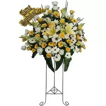 Semarang blomster- Garbera & Lilies Flowers Stand Blomst buket/Arrangement