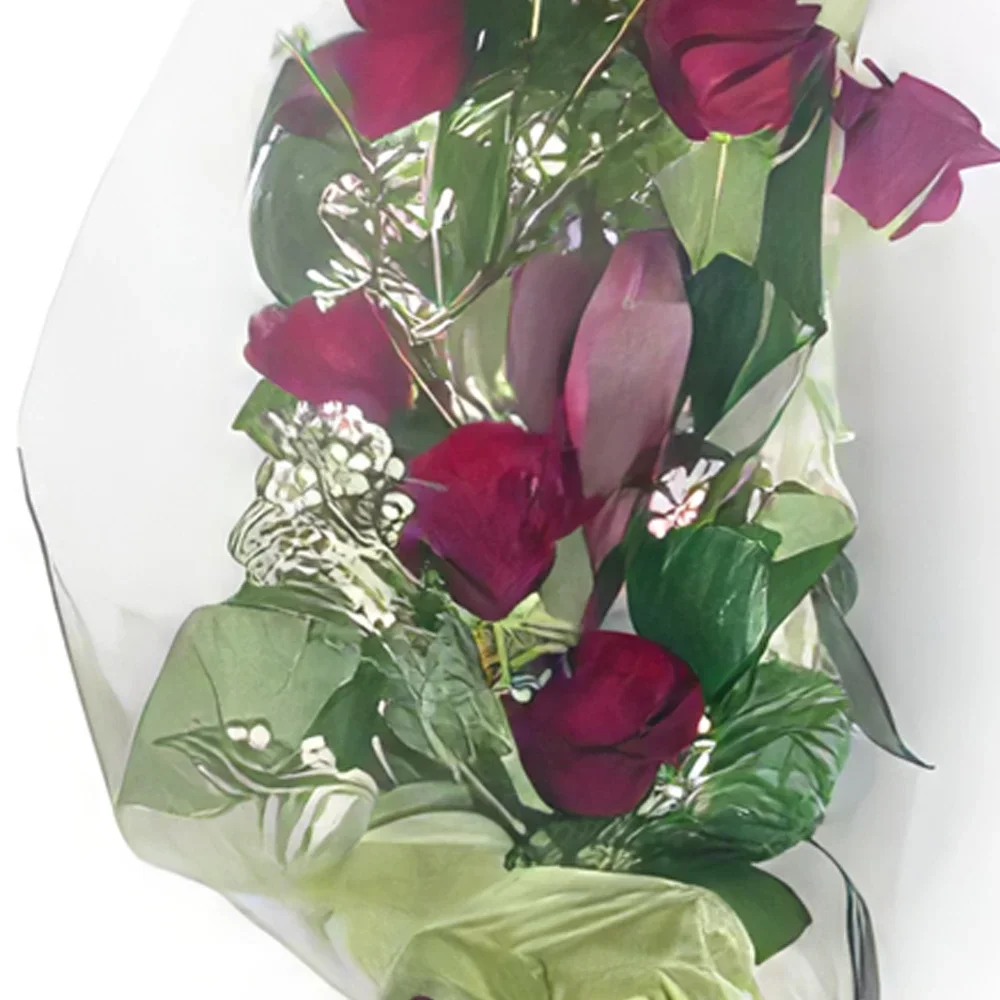 グダンスク 花- あずき色の追加 花束/フラワーアレンジメント
