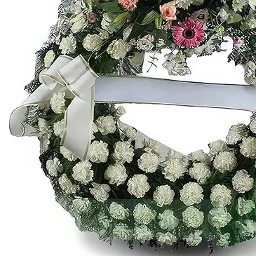 Cala Llonga flowers  -  Ruby Tranquility Tribute Flower Bouquet/Arrangement