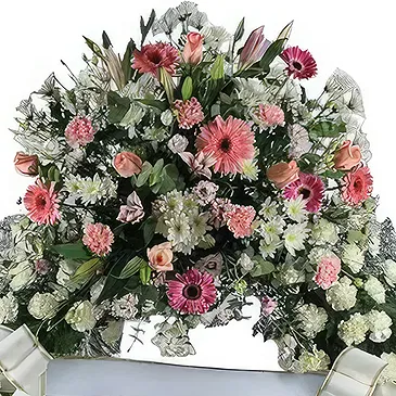 Cala Llonga flowers  -  Ruby Tranquility Tribute Flower Bouquet/Arrangement