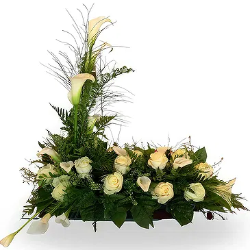 Zande blommor- Begravningsarrangemang Bukett/blomsterarrangemang