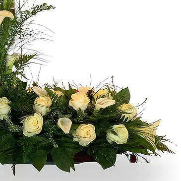 Zande blommor- Begravningsarrangemang Bukett/blomsterarrangemang