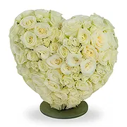 Ghent online Florist - Graceful White Rose Tribute Bouquet
