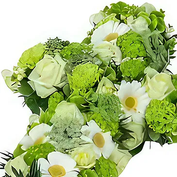 Zande blommor- Lime Time Bukett/blomsterarrangemang