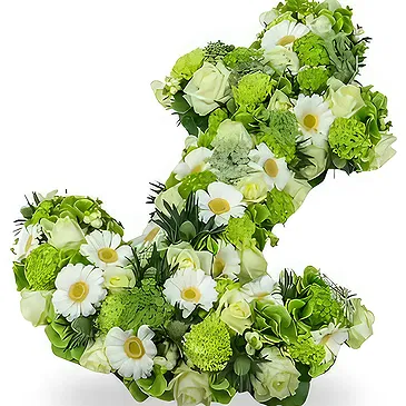 Zande blommor- Lime Time Bukett/blomsterarrangemang