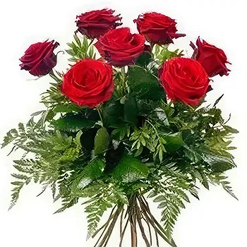 Serbia flowers  -  Lush Red Roses Flower Delivery