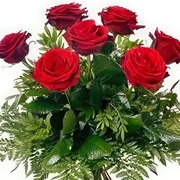 Prokuplje flowers  -  Lush Red Roses Flower Bouquet/Arrangement