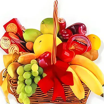 fiorista fiori di Mount dOr- Frutta e Cracker Delight Bouquet floreale