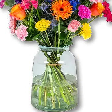 Holland flowers  -  Condolence Bouquet Pluktuin + Vase Flower Bouquet/Arrangement