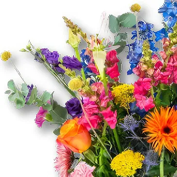 Holland flowers  -  Condolence Bouquet Pluktuin + Vase Flower Bouquet/Arrangement