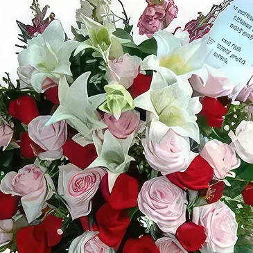 Lombok blomster- Jinggle Hop jul Blomst buket/Arrangement