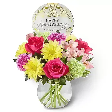 Dubai Blumen Florist- Frohes Jubiläum Bouquet/Blumenschmuck