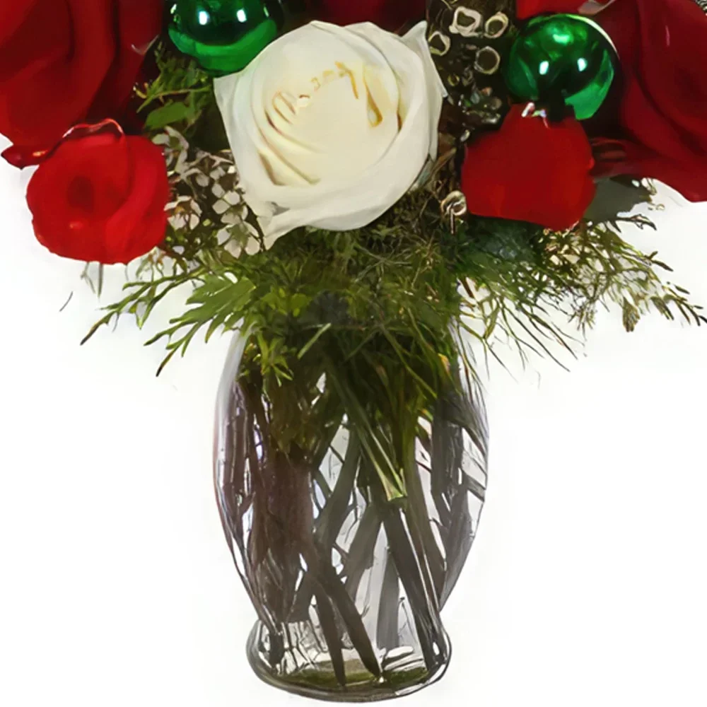 Cascais λουλούδια- Χριστουγεννιάτικο Κλασικό Μπουκέτο/ρύθμιση λουλουδιών