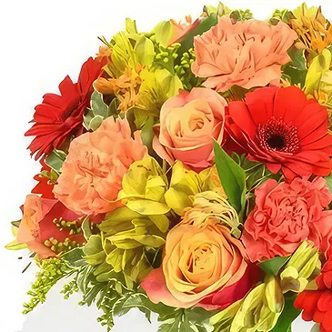 United Kingdom flowers  -  Peach sunset Flower Bouquet/Arrangement