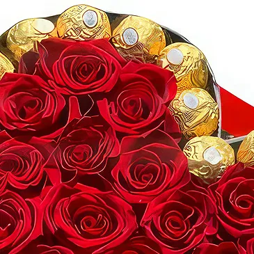 Kenya flowers  -  Heart Shaped Box Arrangement Flower Bouquet/Arrangement