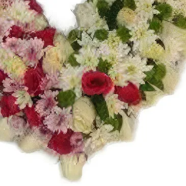 Kiambu (andre) blomster- Mums And Roses Hearth Wreath Blomsterarrangementer bukett