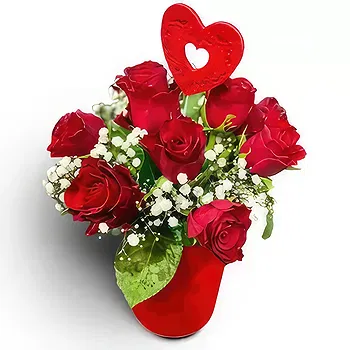 Serbia flowers  -  Red Love Flower Delivery