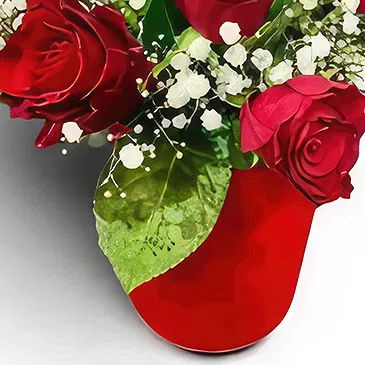 Prokuplje flowers  -  Red Love Flower Bouquet/Arrangement