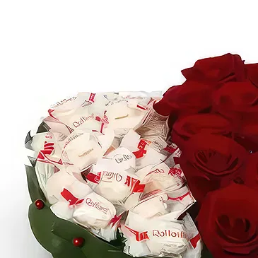 Sofia flowers  -  Heart of Raffaello Flower Bouquet/Arrangement