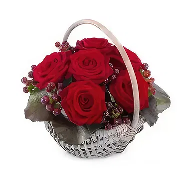 Budapest flowers  -  HEARTBEAT FLOWER BASKET Flower Bouquet/Arrangement