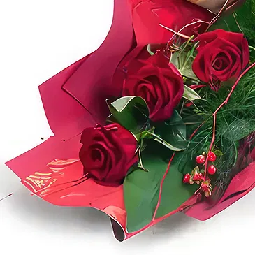 Prokuplje flowers  -  Passionate Trio Flower Bouquet/Arrangement