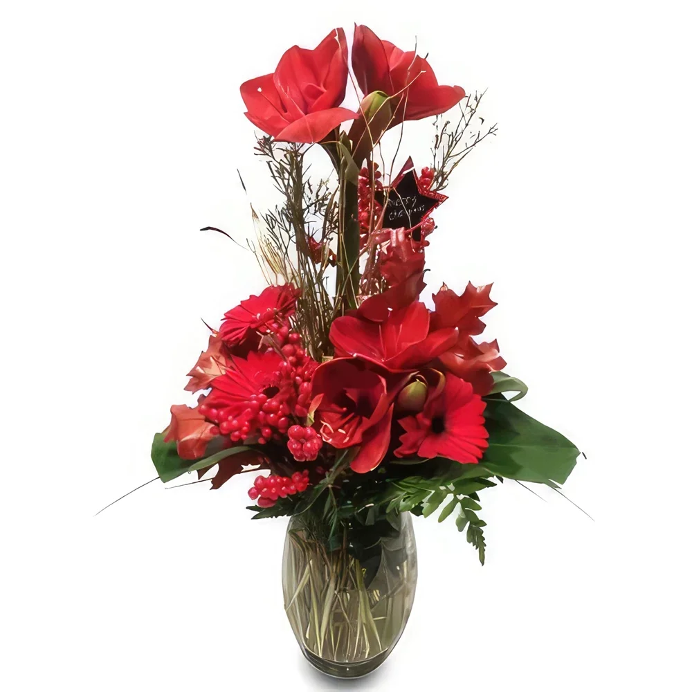 מדריד פרחים- אדום בסיסי זר פרחים/סידור פרחים