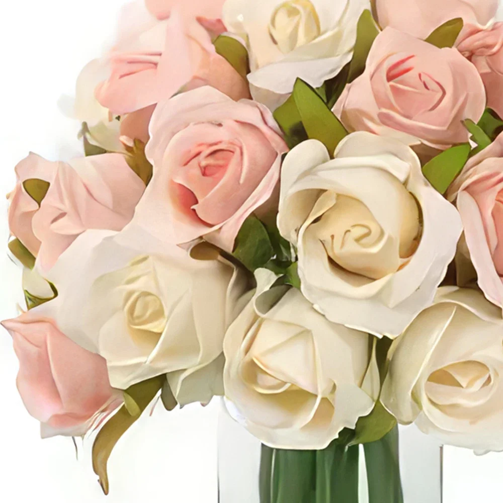 10 de octubre bloemen bloemist- Pure Romantiek Boeket/bloemstuk