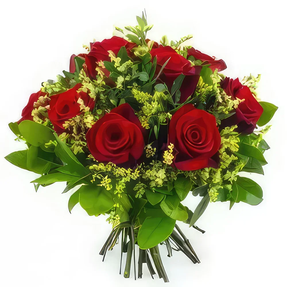 Бордо цветя- Хелзинки кръгъл букет Букет/договореност цвете