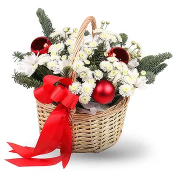 Serbia flowers  -  Holiday Cheer Flower Basket Delivery
