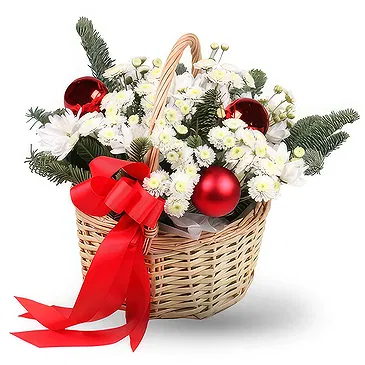 Prokuplje flowers  -  Holiday Cheer Flower Basket Flower Bouquet/Arrangement