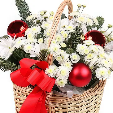 Prokuplje flowers  -  Holiday Cheer Flower Basket Flower Bouquet/Arrangement