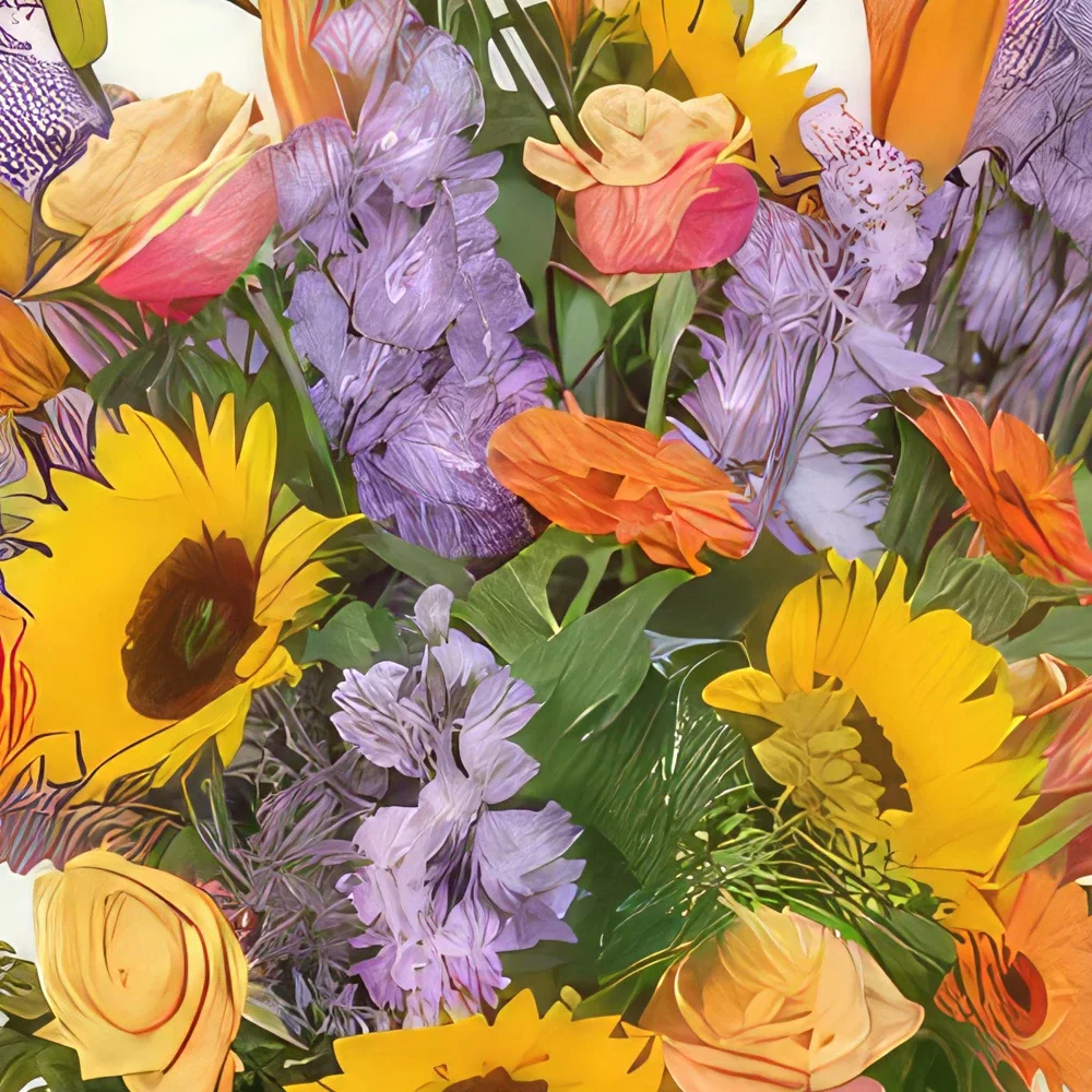 fleuriste fleurs de Paris- Bouquet de deuil Horizon Bouquet/Arrangement floral