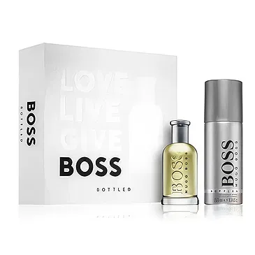 Blatec bloemen bloemist- Hugo Boss cadeauset (M) Boeket/bloemstuk