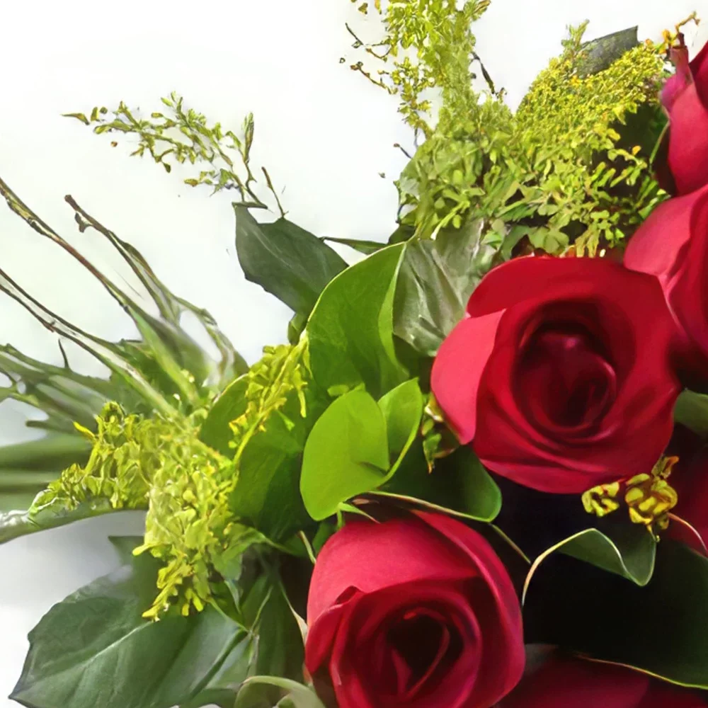 fleuriste fleurs de Fortaleza- Bouquet traditionnel de 17 roses rouges Bouquet/Arrangement floral
