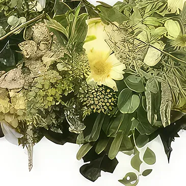 fleuriste fleurs de Lille- Couronne de fleurs Pensée Infinie Bouquet/Arrangement floral