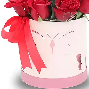 Garhoud flowers  -  Love Rose Box Flower Bouquet/Arrangement