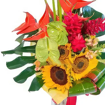 San Jose Santiago flowers  -  Tropical night Flower Bouquet/Arrangement