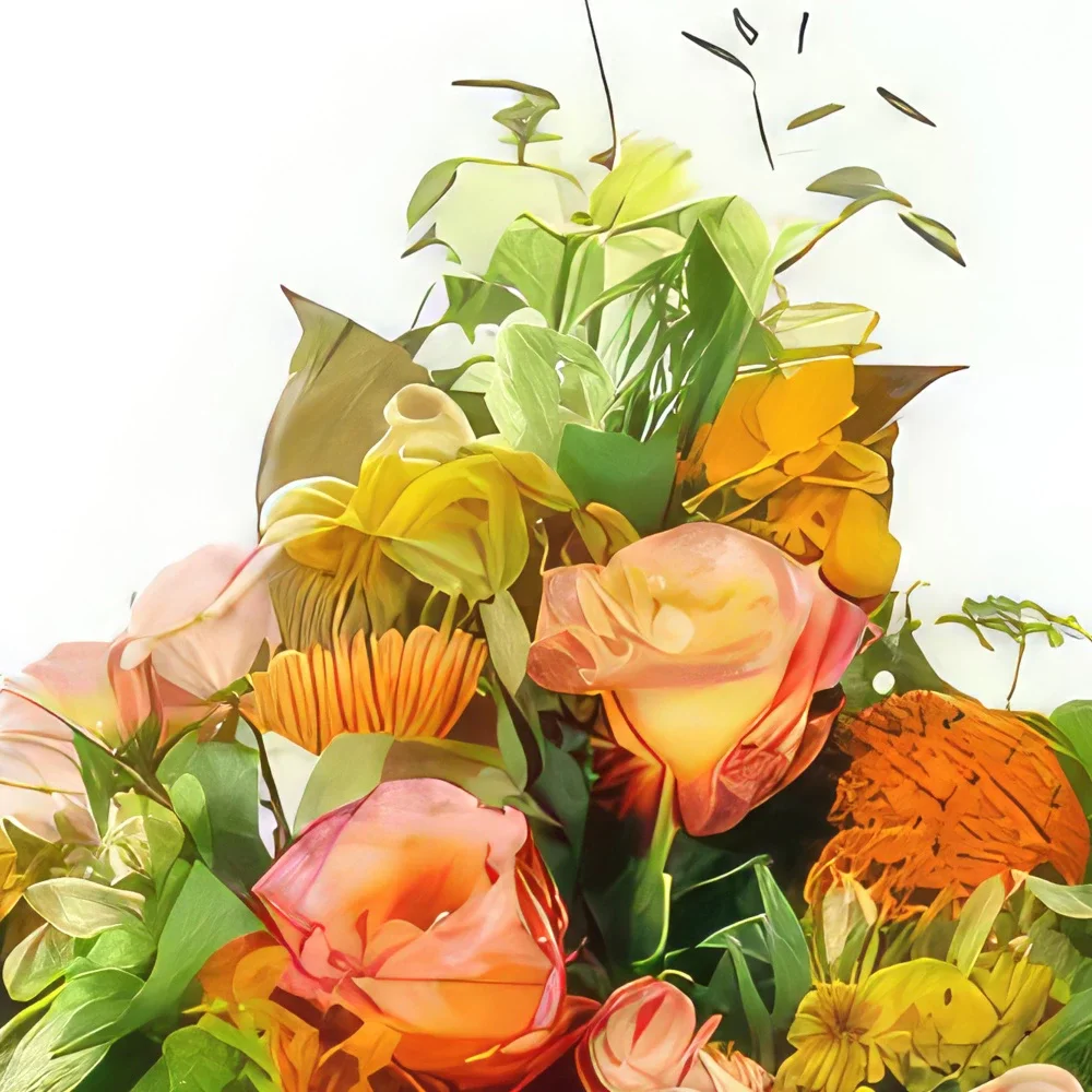Λιλ λουλούδια- Φθινοπωρινό μπουκέτο λουλουδιών Κωνσταντινούπ Μπουκέτο/ρύθμιση λουλουδιών