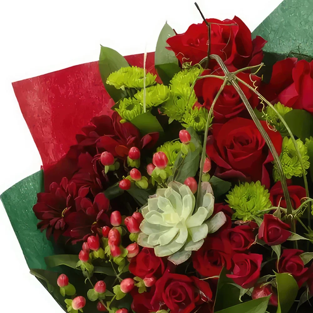 flores de Stockholm- Joy of Chrismtas Bouquet/arranjo de flor