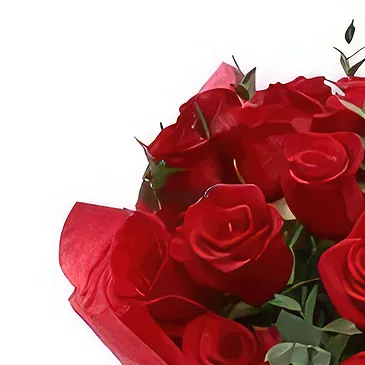 Bulgarije bloemen bloemist- Gewoon rood Boeket/bloemstuk