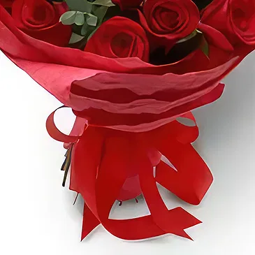 Bulgarije bloemen bloemist- Gewoon rood Boeket/bloemstuk