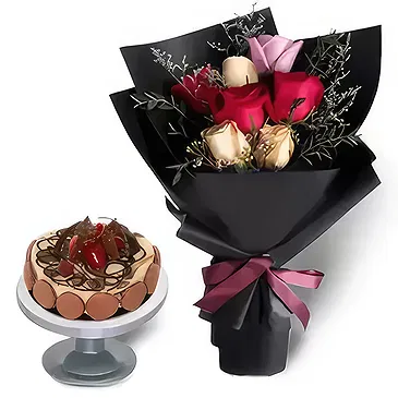 Abu Dhabi City flowers  -  Joyness Combo Flower Bouquet/Arrangement