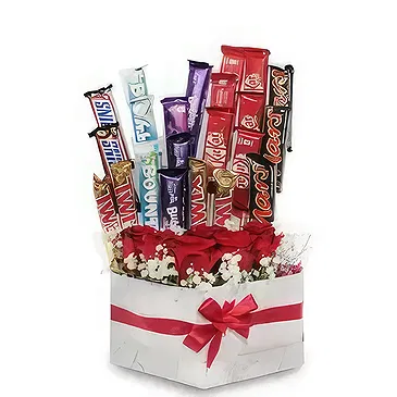 Tarut Blumen Florist- Pralinen mit Liebe Bouquet/Blumenschmuck
