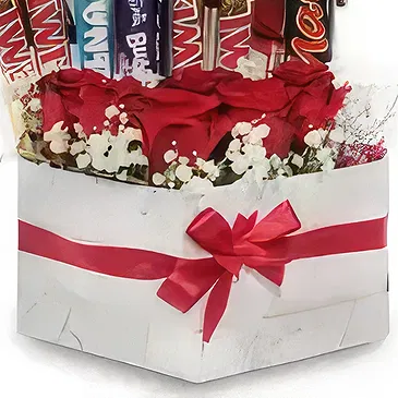 Tarut Blumen Florist- Pralinen mit Liebe Bouquet/Blumenschmuck